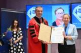 The Rector of MU-Varna Conferred the “Blue Ribbon Badge of Honour” Award for 2024 at a Solemn Ceremony 
